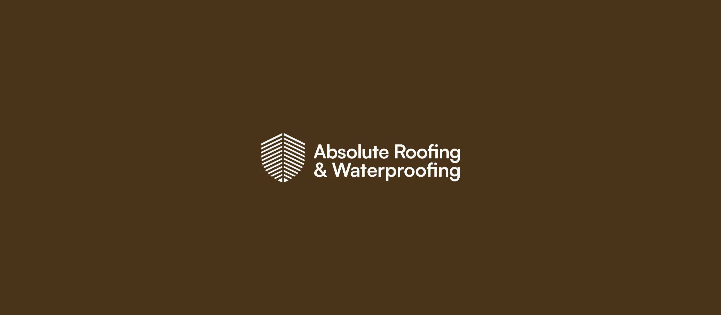 Absolute Roofing & Waterproofing brand identity banner