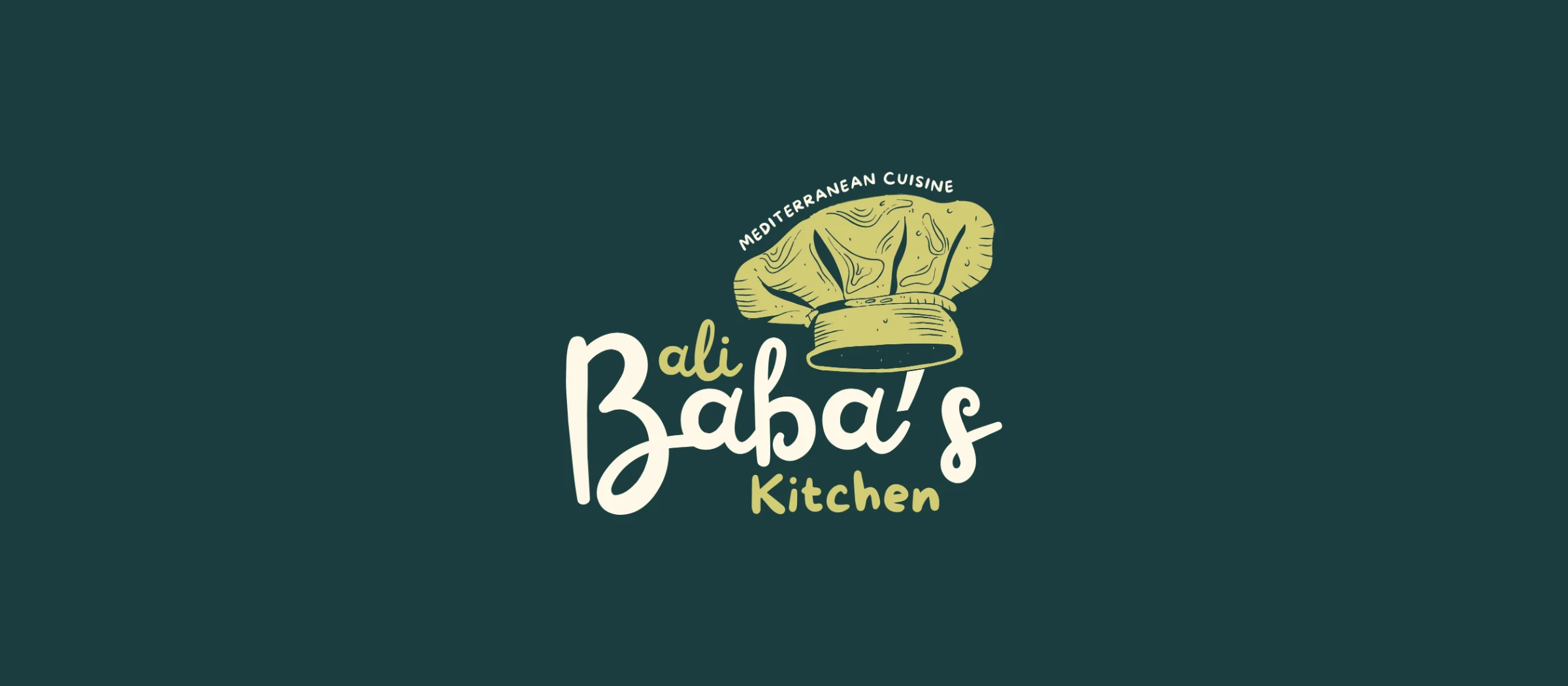 Ali Baba's Kitchen brand identity banner