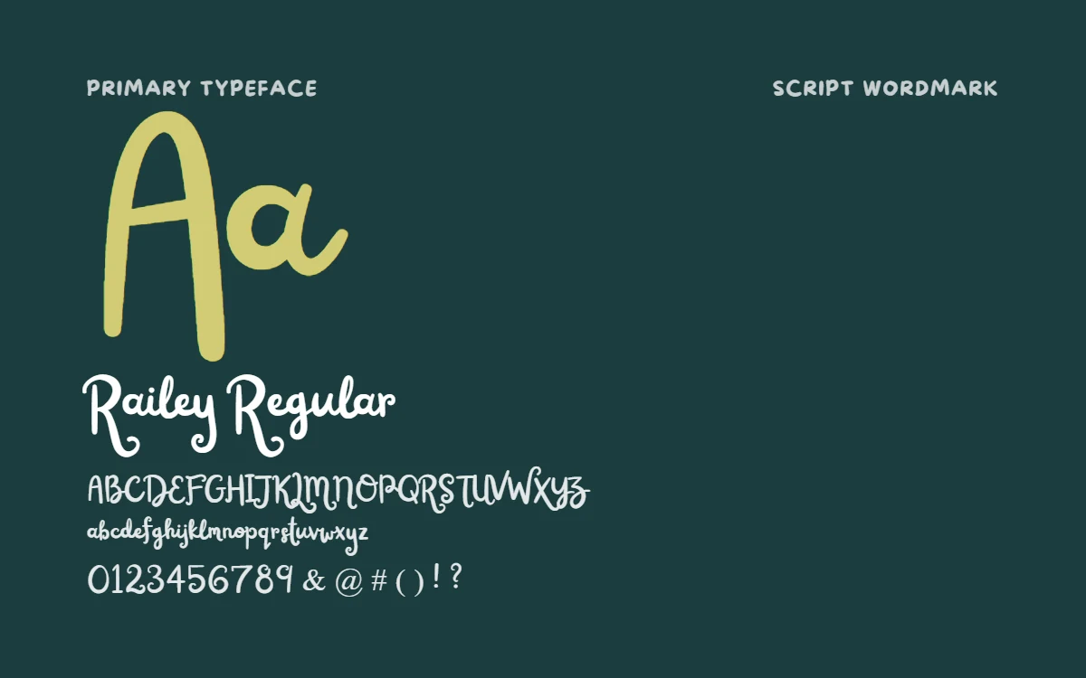 Ali Baba's Kitchen typography specimen 1