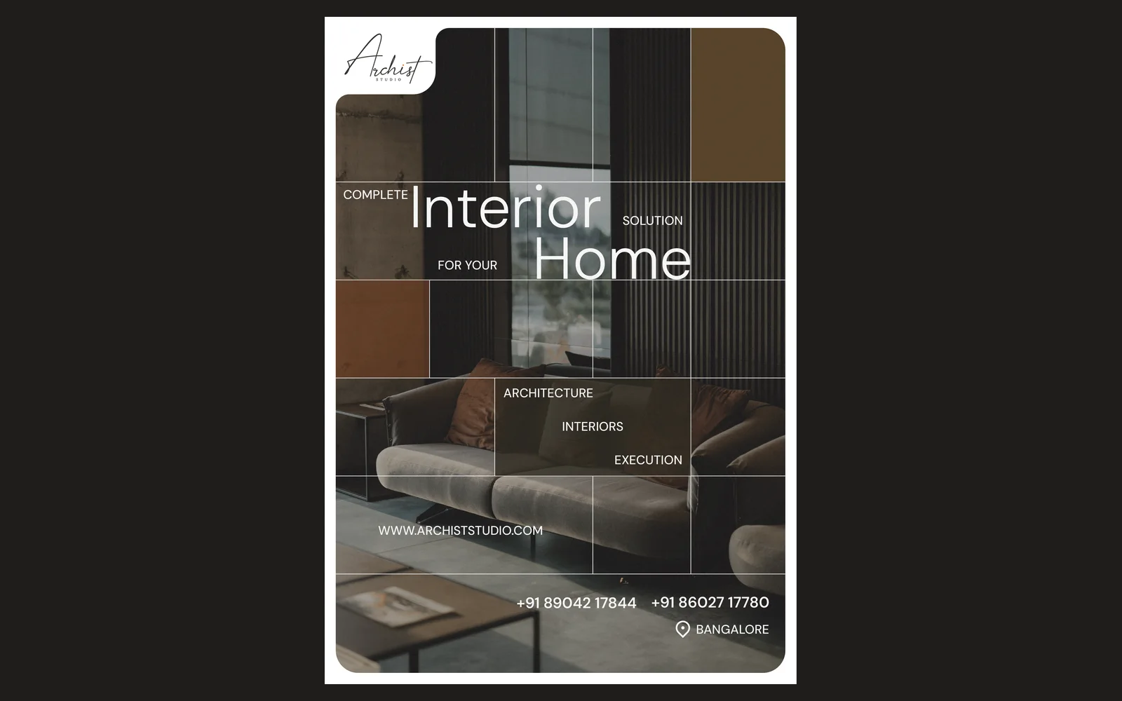 Archist Studio brand application 2