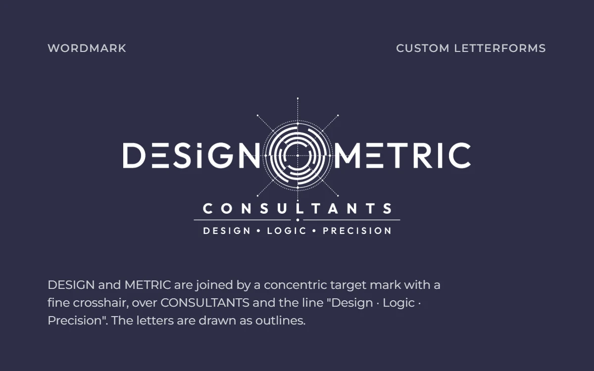 Designometric Consultants typography specimen 1
