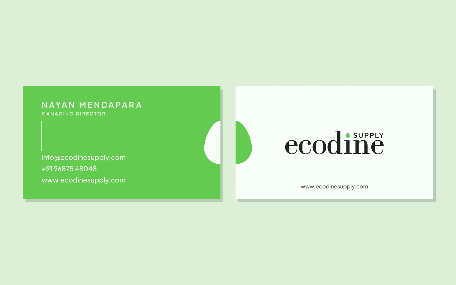 Ecodine Supply print and collateral