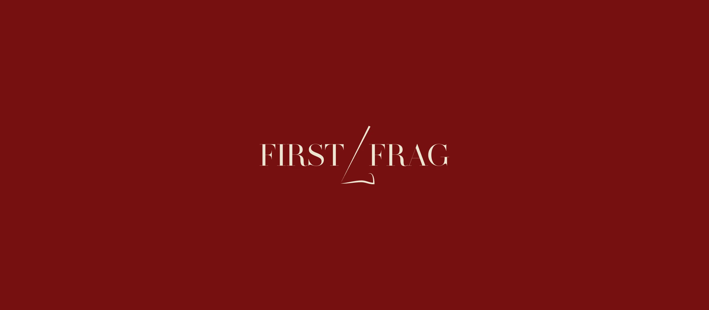 First Frag brand identity banner