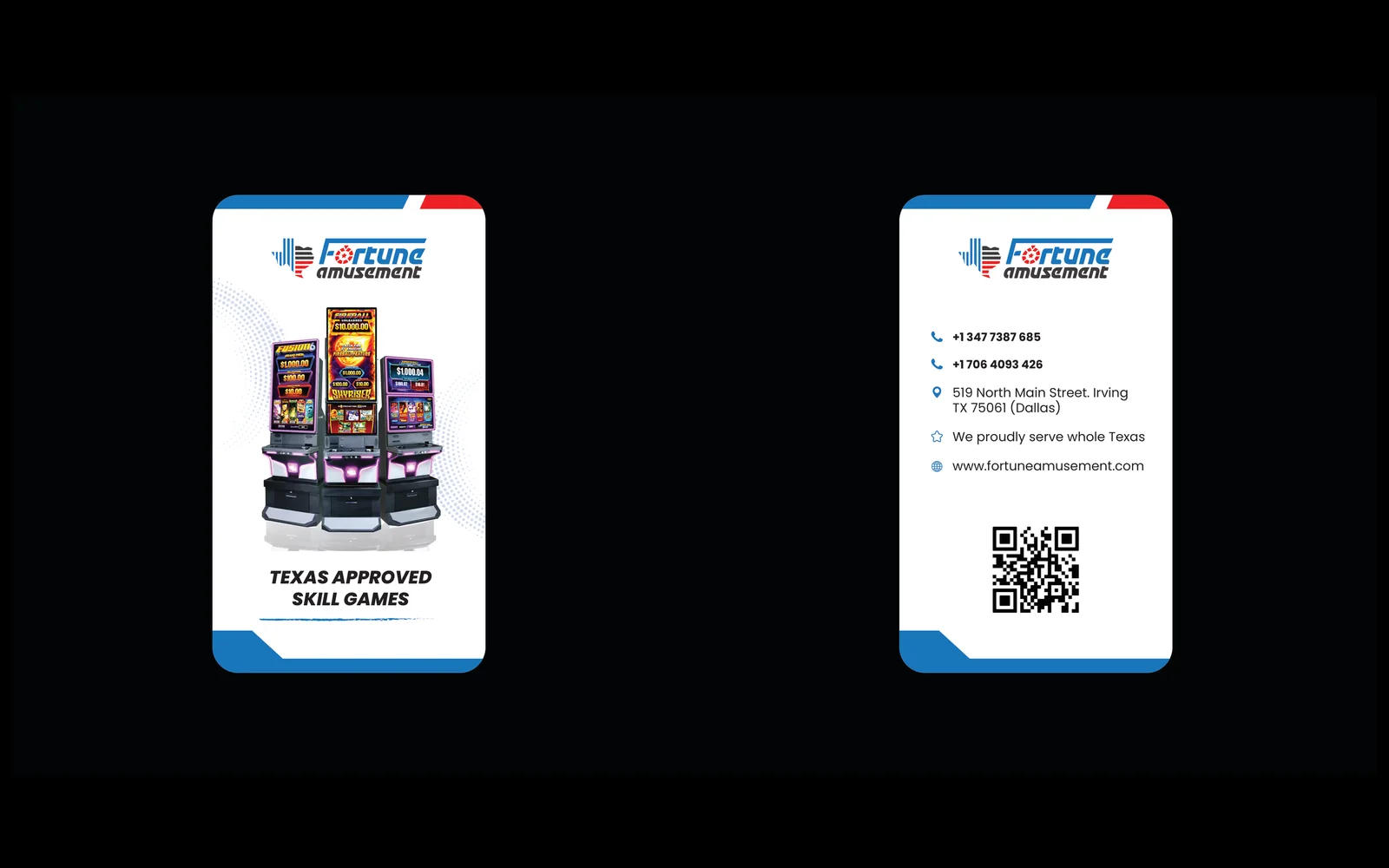 Fortune Amusement print and collateral
