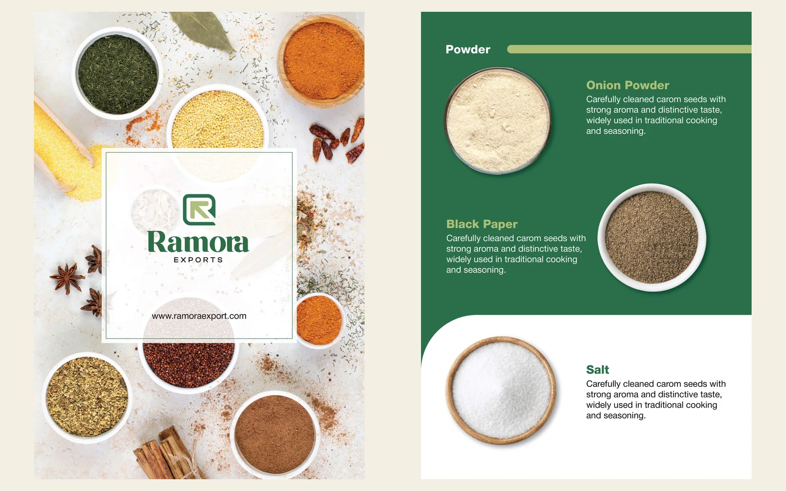 Ramora Exports brand application 3