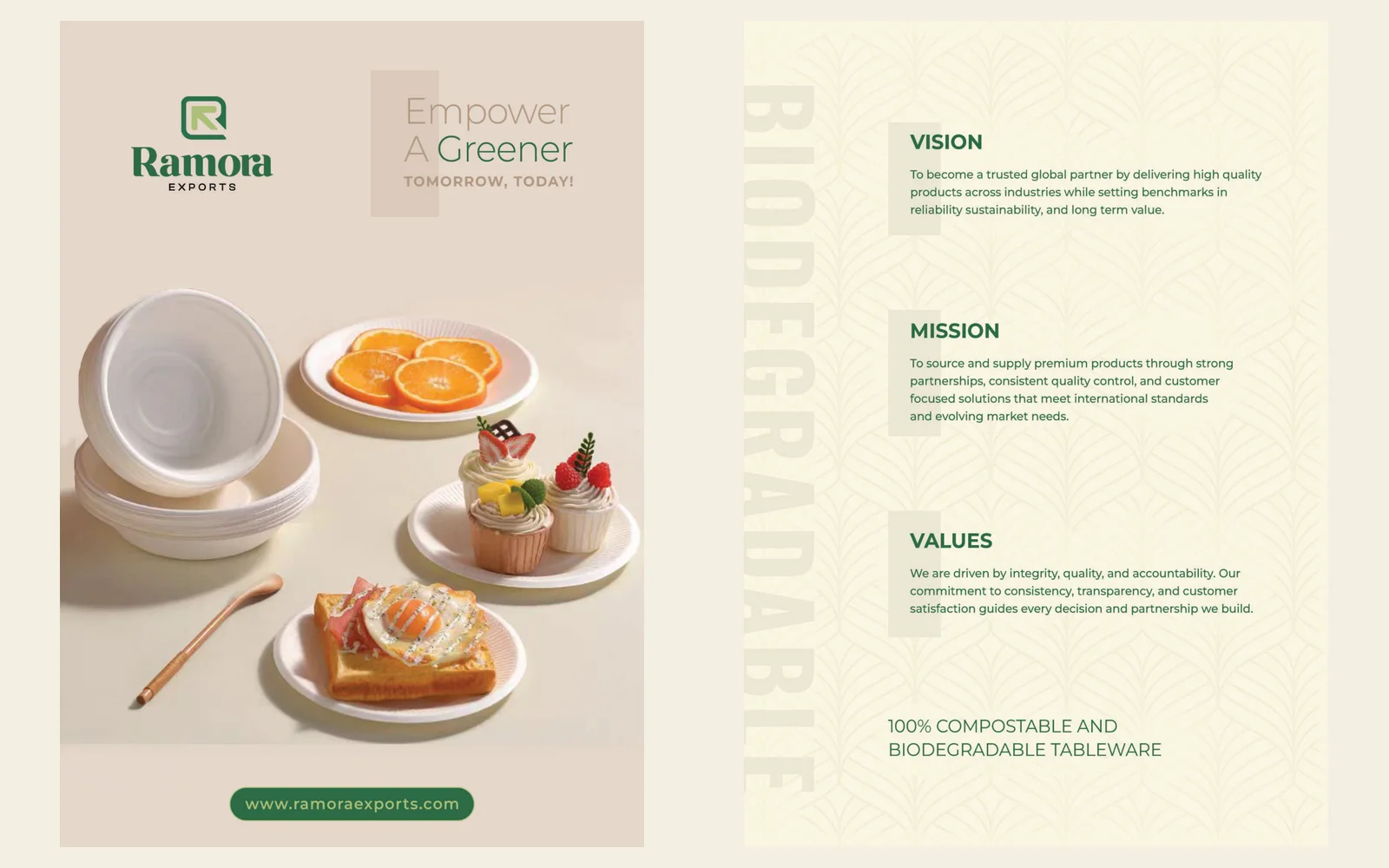 Ramora Exports brand application 4
