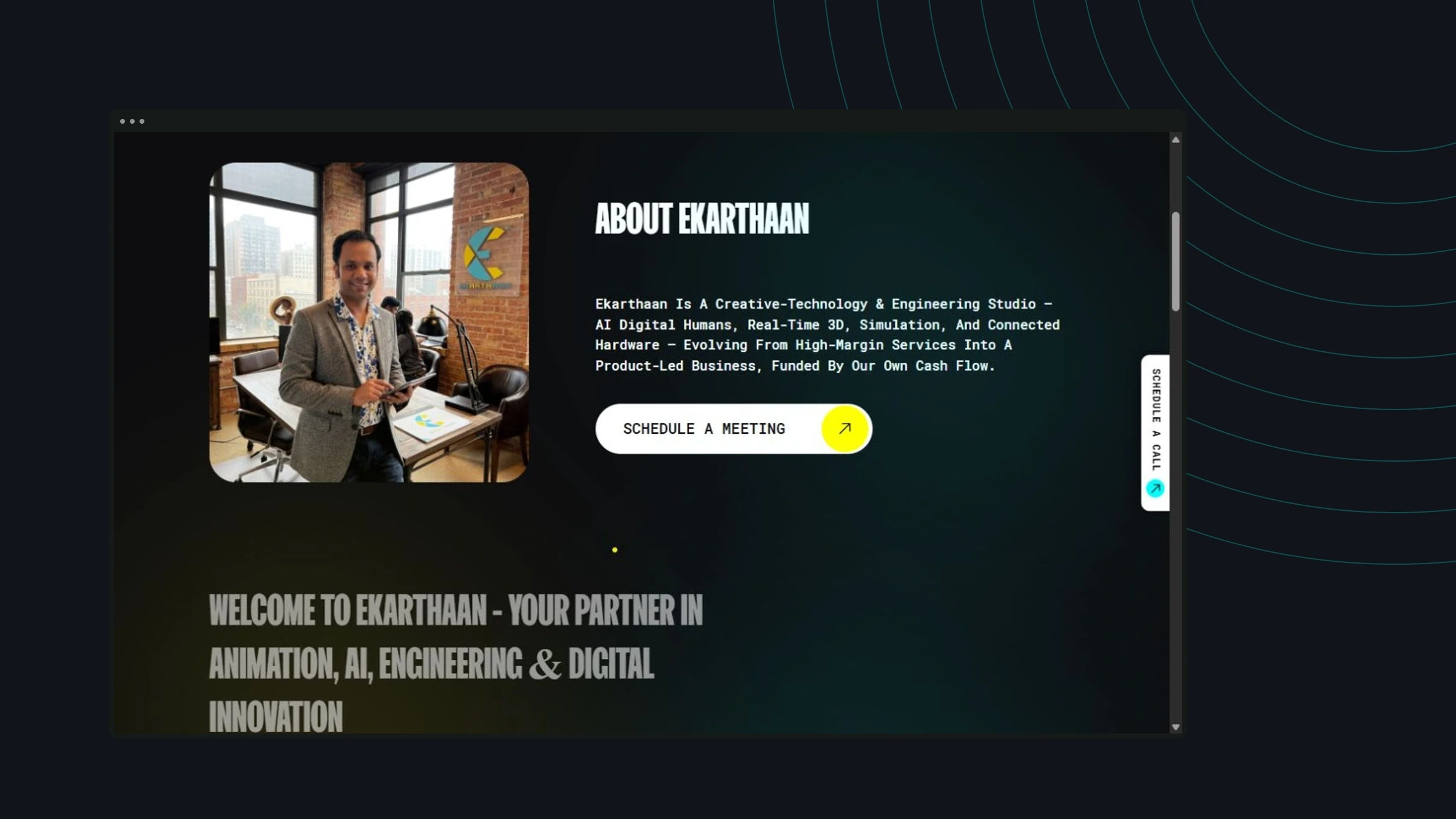 Ekarthaan website mockup