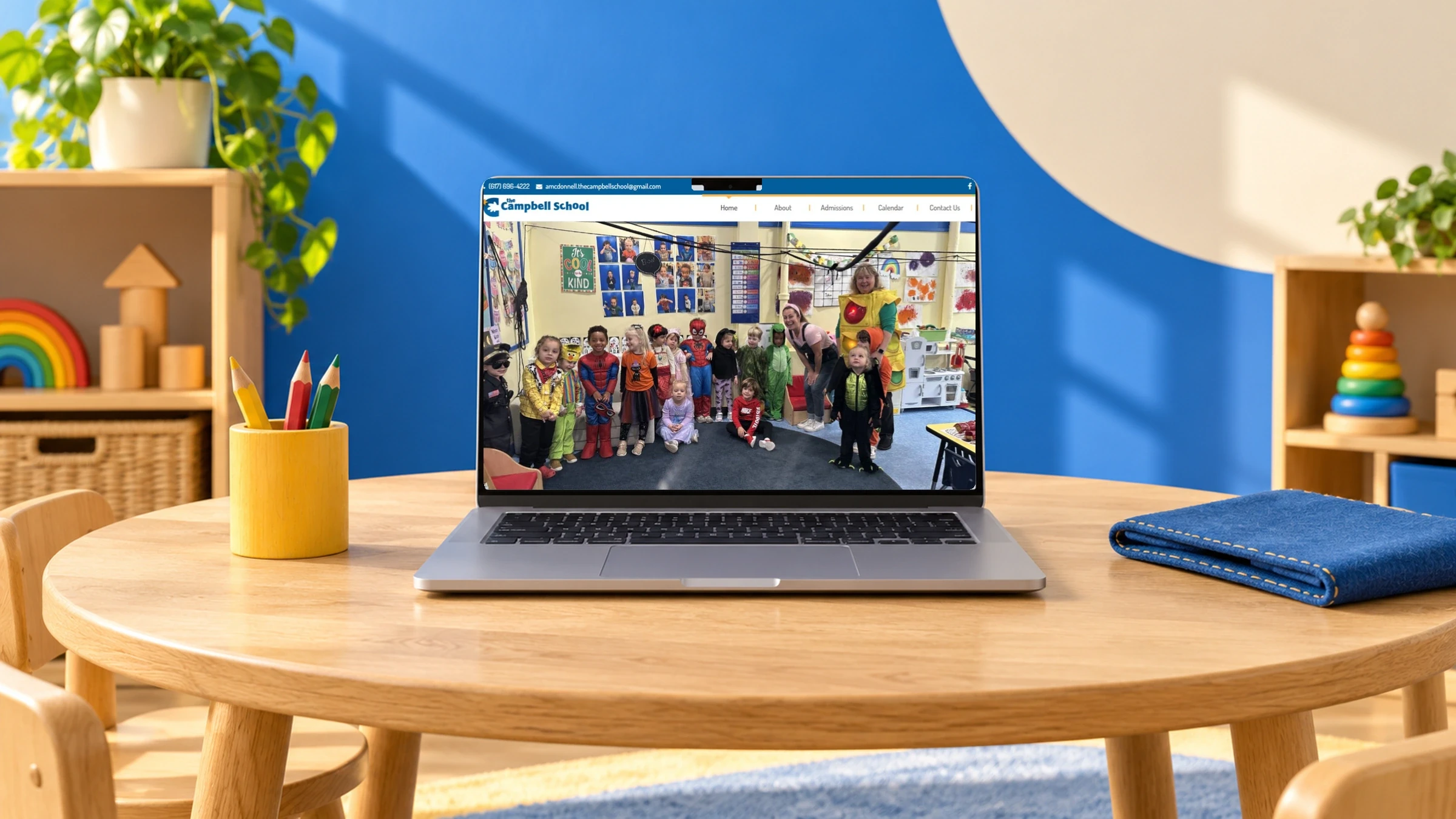 The Campbell School website mockup